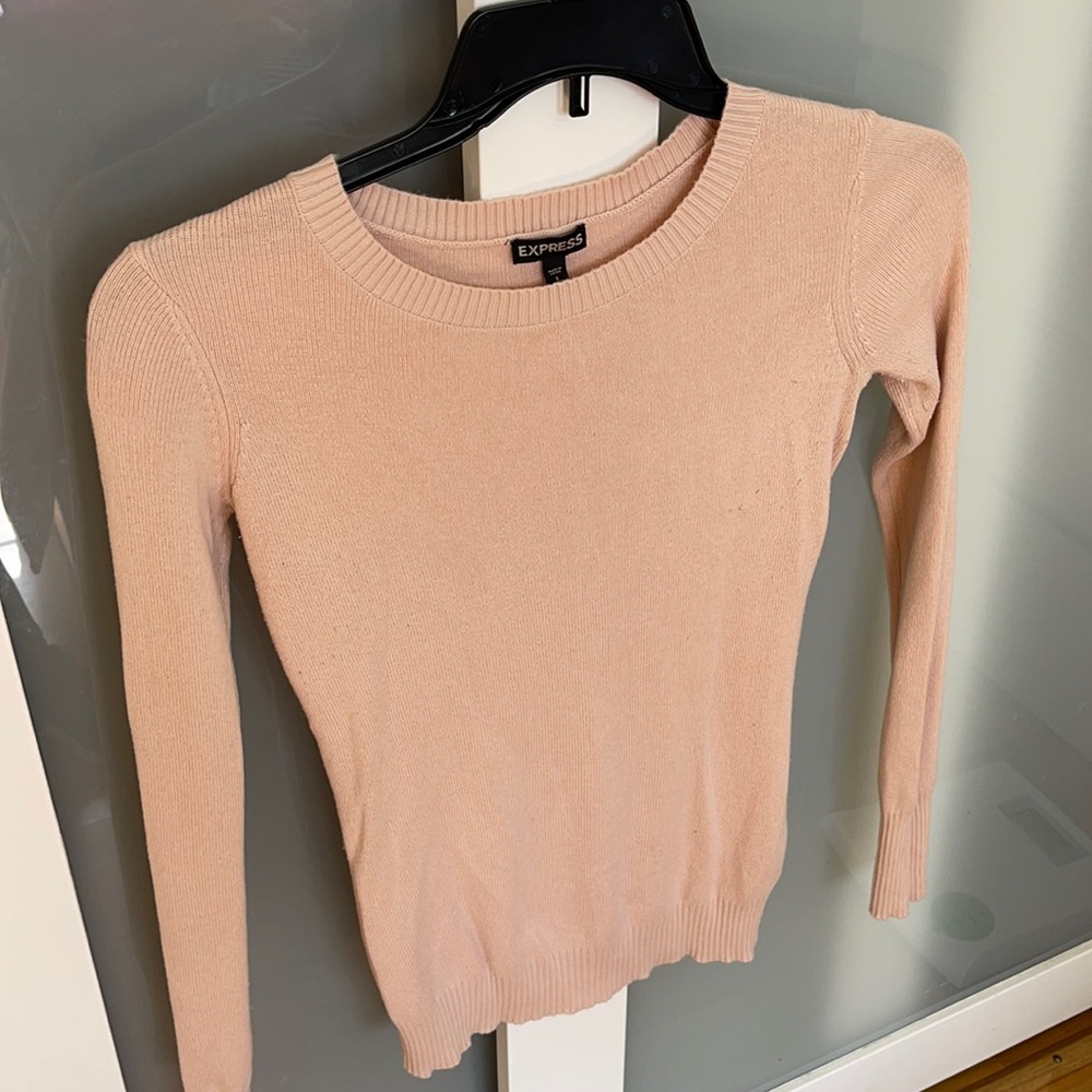 Pink long sleeve sweater